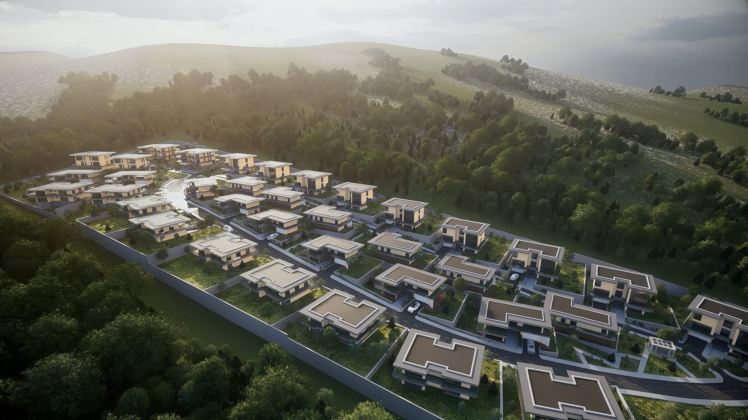 Sky Hill Village хотхоны агаарын зураг